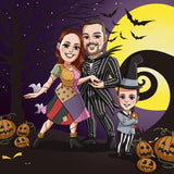 Jack and sally Custom Portrait