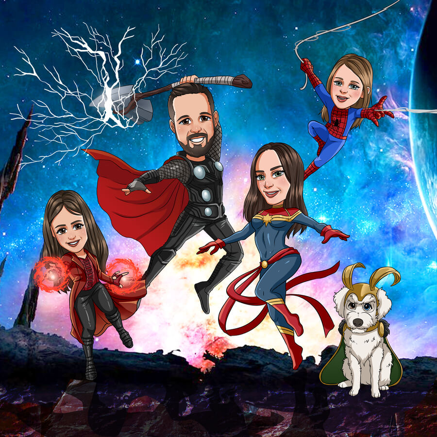 Custom Superhero Portrait