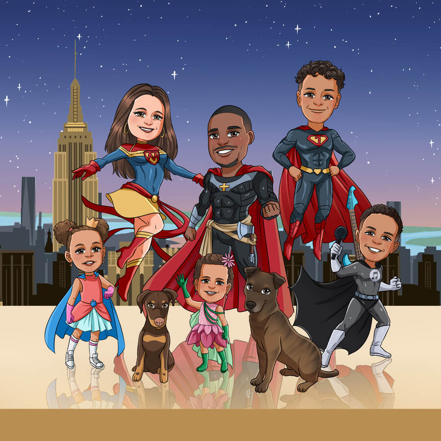Custom Superhero Portrait