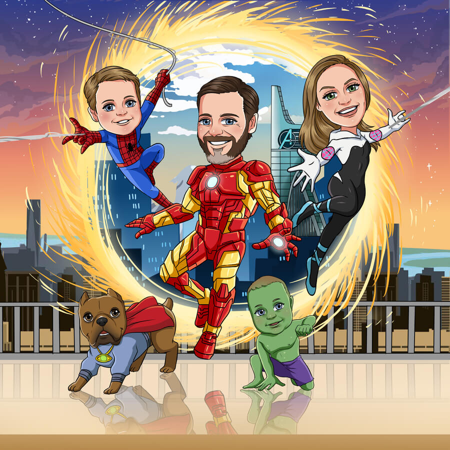 Custom Superhero Portrait